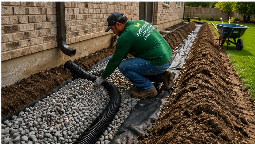 Drainage installation